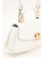 Beyaz Oval Kadın El Çantası 4