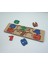 Çocuklar Için Eğitici ve Öğretici Ahşap Yapboz Puzzle Bul Tak Sayılar Renkli 4