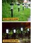 10'lu Güneş Enerjili LED Bahçe Yolu Lambası, Su Geçirmez, Renkli Işık Seti 2