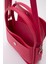 Fuşya SHK97 Suni Deri Ön Cep Detaylı 2 Bölmeli Ayarlanabilir Askılı El,kol ve Omuz Çantası 6