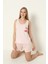 Somon Bow Şortlu Pijama Takımı 1