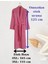 Unisex Büyük Beden Şalyaka Model Bornoz-Banyo-Sauna-Wellness Spa-Hamam-Pamuklu-3xl 4xl-Açık Kahve 4