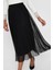 Kadın Onllavına Beli Lastikli Maxi Boy Etek 15214303 Siyah 2