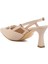 Krem Topuklu Kadın Abiye Ayakkabı PC-54663 Z 4