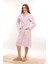 Unisex Sultan Püskül Modelli Deniz-Havuz-Plaj-Banyo-Sauna-Spa Peştemal Bornoz-Pamuklu-Mor 6