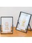10X15 cm ve 13X18 cm Siyah Metal Çerçeve! Şık Dekoratif Fotoğraf Çerçevesi! Ayaklı Çift Camlı Çerçeve 1