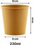 Organik Karton Bardak 8 oz -50 Adet 2