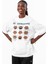 Unisex Be Expressive Baskılı Tişört, Oversize Kedili Duygular Temalı Bisiklet Yaka T-Shirt 3