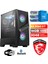 Msı-Şafak-Gaming Pc-Rx 9060XT 16GB– Intel I5 14400F– 32GB-64GB Ddr5 Ram - 1tb M.2 Ssd-Windows 11 Pro 1
