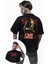 Unisex Ozzy Osbourne Sırt Baskılı Tişört, Oversize Rock Band Black Sabbath Temalı T-Shirt 1