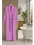 Unisex Büyük Beden Şalyaka Model Bornoz-Banyo-Sauna-Wellness Spa-Hamam-Pamuklu-3xl 4xl-Gül Kurusu 1