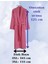 Unisex Büyük Beden Şalyaka Model Bornoz-Banyo-Sauna-Wellness Spa-Hamam-Pamuklu-3xl 4xl-Gül Kurusu 2
