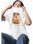 Unisex Dont Worry Be Capy Yazılı Tişört, Oversize Capybara Baskılı Bisiklet Yaka T-Shirt 1