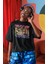 Unisex Red Hot Chili Peppers Yazılı Tişört, Oversize Rock Band Baskılı Bisiklet Yaka T-Shirt 3