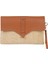 Cloe Mıknatıs Kapaklı Hasır Clutch Çanta 1