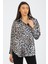 Leopar Desenli Saten Oversize 3