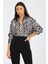 Leopar Desenli Saten Oversize 4