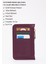 Mor SHK101 Suni Deri 6 Kartlık ve Fermuarlı Para Bölmeli Kartlık Cüzdan 4