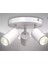 Mylights Mat Beyaz Avize LED Spot Üçlü Hareketli Başlık Metal Günışığı veya beyaz tasarruflu led Ampül osram veya panasonic ampul ile 1