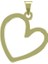 14 Ayar Altın Kalp Kolye Ucu 0.5 Gr, KC17614 Kodlu 8