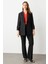 Torba Cepli Kolu Katlı Ceket Siyah 04530 2