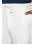 Beyaz Baggy Fit Erkek Pileli Pantolon E1028 2