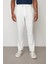 Beyaz Baggy Fit Erkek Pileli Pantolon E1028 3
