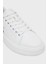 Logolu Deri Sneaker Ayakkabı YW0YW0184601W Bayan Ayakkabı YW0YW01846 01W 5