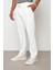 Beyaz Baggy Fit Erkek Çımalı Pantolon E1027 1