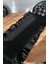 Fırfırlı Siyah Uzun Runner 40X150, Şıklığıyla Mekanlara Zarafet Kat! 6