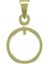 14 Ayar Altın Daire Kolye Ucu 0.5 Gr, KC14756 Kodlu 8