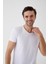 Erkek Pamuklu V Yaka Kısa Kollu Tişört 1