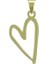 14 Ayar Altın Kalp Kolye Ucu 0.5 Gr, KC17485 Kodlu 8