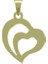 14 Ayar Altın Kalp Kolye Ucu 0.5 Gr, KC11656 Kodlu 8