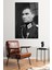 Siyah Beyaz Üniformalı Atatürk Cam Tablo, Modern Ev ve Ofis Dekoru, Hediyelik Duvar Dekorasyonu 2