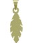 14 Ayar Altın Yaprak Kolye Ucu 0.5 Gr, KC10915 Kodlu 8