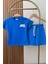 Kız Çocuk Pamuklu Kumaş Slogan Baskılı Tshirt ve Şort Alt Üst Takım 2