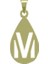 14 Ayar Altın M Harfi Kolye Ucu 0.5 Gr, KC12854 Kodlu 8