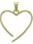 14 Ayar Altın Kalp Kolye Ucu 0.5 Gr, KC17510 Kodlu 8