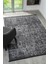 Antik Gri Halı Yıkanabilir Kaymaz Taban Şönil Kilim Dokuma Pamuk Taban Kilim 10119A 80 x 150 cm 1