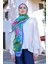 Yeşil Ed Scarf Inspired Fierra Desen Şal 4
