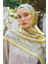 Sarı Ed Scarf Inspired Volen Desen Şal 1