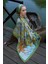 Yağ Yeşili Ed Scarf Inspired Velarose Desen Şal 2
