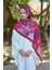 Bordo Ed Scarf Inspired Velarose Desen Şal 3