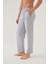 Erkek Pamuklu Ekose-Lacivert 2'li Tek Alt Pijama 3