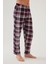 Erkek Pamuklu Ekose-Lacivert 2'li Tek Alt Pijama 5