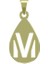 14 Ayar Altın M Harfi Kolye Ucu 0.5 Gr, KC12538 Kodlu 8