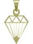 14 Ayar Altın Elmas Kolye Ucu 0.5 Gr, KC14624 Kodlu 8