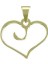 14 Ayar Altın Kalp Kolye Ucu 0.5 Gr, KC17414 Kodlu 8