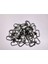 50 Adet Füme Renk Metal Makrome Anahtarlık Halkası 1